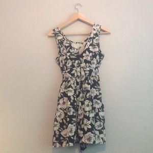 summer black floral dress
